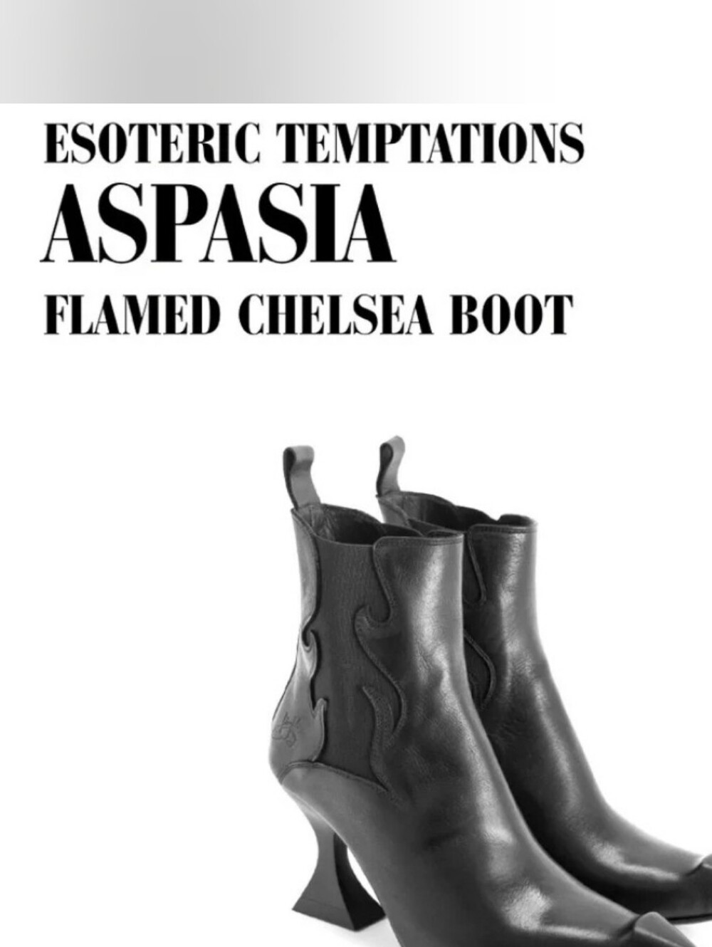 John Fluevog Aspasia Boots | Esoteric Temptations | Black Leather Size 9